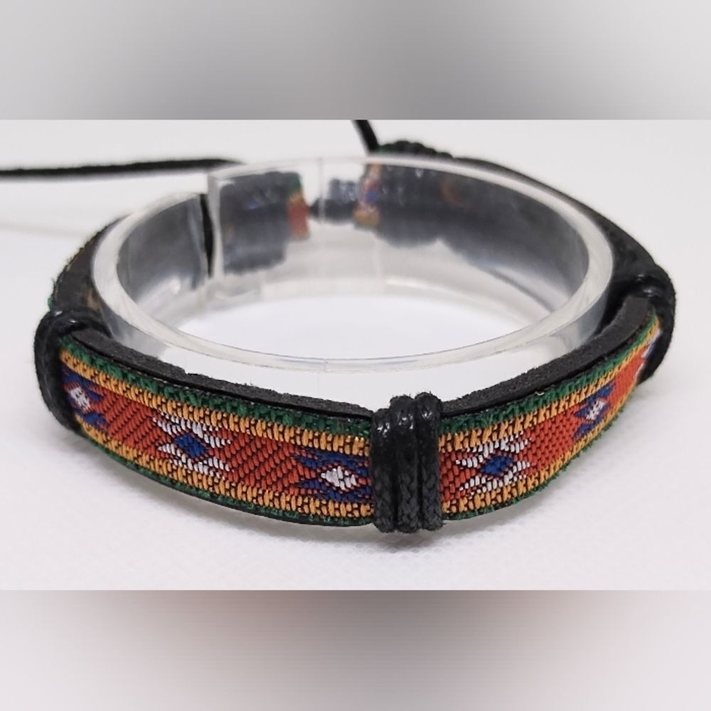 Men's bracelet leather tribal new e77